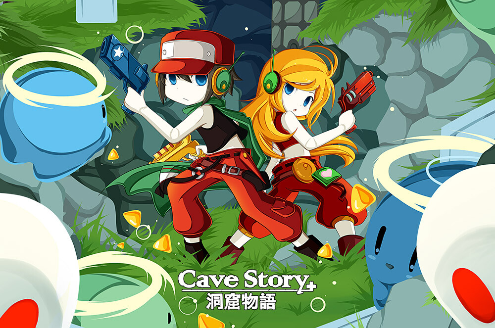 Cave Story + 3D Nintendo Switch 3DS Premium POSTER MADE IN USA