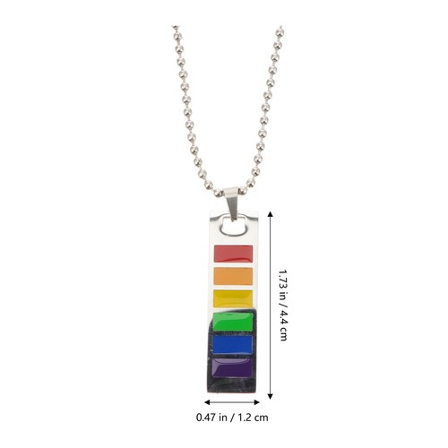 Regenbogen-Anhänger Fräulein Attraktives liquidation Halsband Kettenanhänger