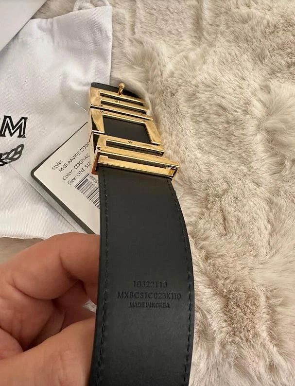 Cinturón MCM Tech unisex tostado Foto 3 de 4
