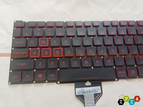 Nuevo teclado retroiluminado rojo Acer Nitro AN515-56 AN515-57 AN515-58 AN517-41 AN517-54 - Imagen 3 de 5