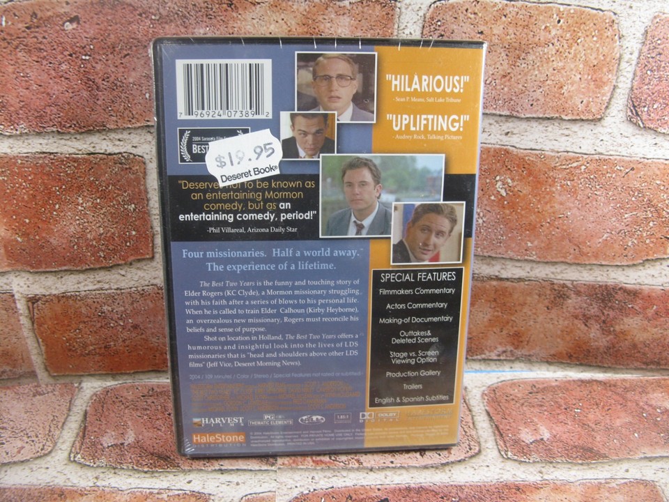 The Best Two Years DVD LDS Mormon Missionary Movie Kirby Heyborne 2004