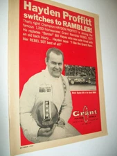 1967 AMC Rebel SST mid-mag Grant car ring ad-Hayden Proffitt switches to Rambler