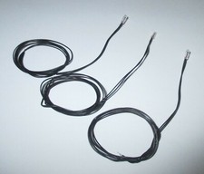 Gl&uuml;hlampe mit 35cm Kabel schwarz 16V, 30mA, T2,3mm (Kahlert 51652) - 3 St&uuml;ck NEU