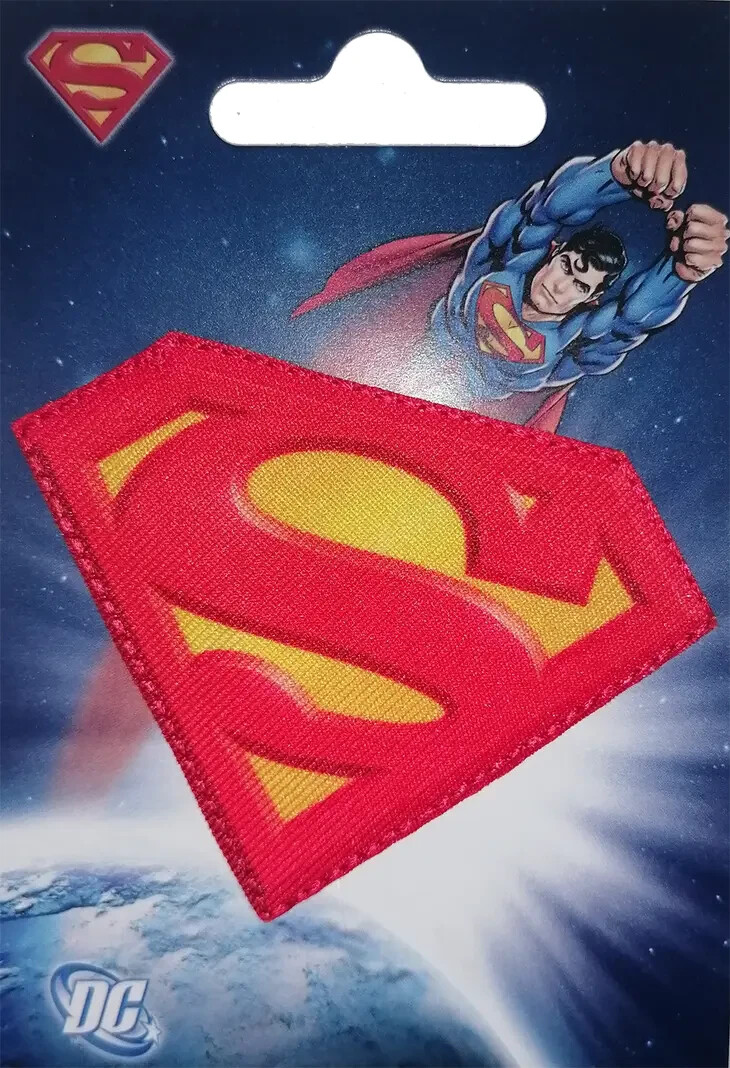 DC Comics Warner Brothers Iron-On Patch:Red & Yellow
