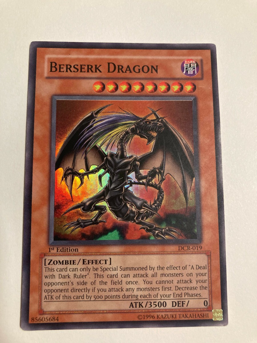 Yugioh Berserk Dragon DCR-019 1st Edition Holo NM