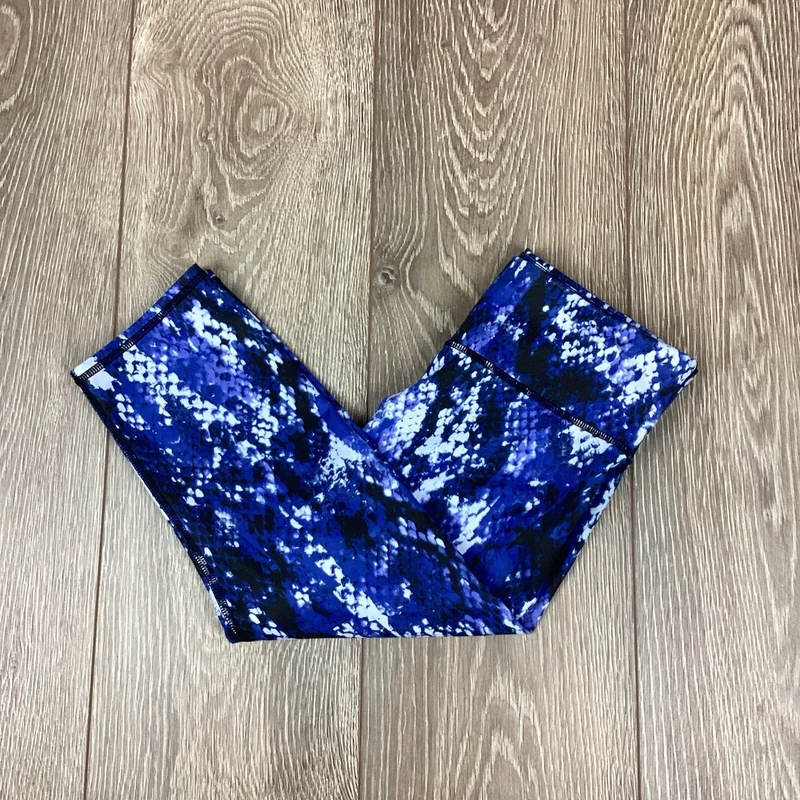 alo-yoga crop patterned stretch workout active leggings