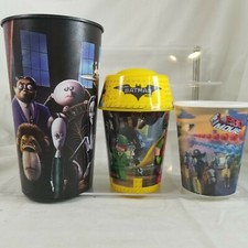 3 Cups Lego Batman McDonalds 2017 Happy Meal Toy Lego Movie Addams Family