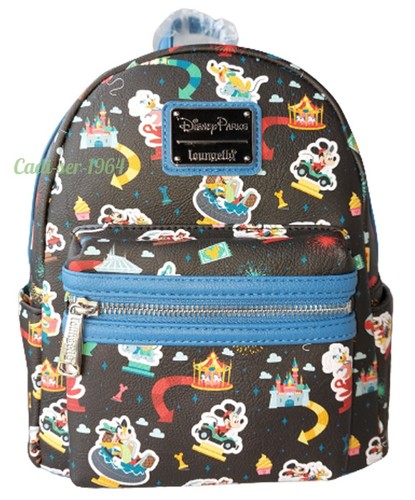 Loungefly Mickey Mouse and Friends Play in the Park Mini Backpack Bag NEW - Picture 5 of 12