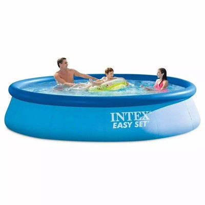 Large Inflatable Pool Kit Big 12ft X 30in Tall Backyard Swimming Filter Pump Pkg