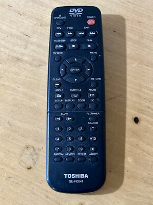 Toshiba SE-R0041 DVD Player Remote Control - OEM for SD1600, SD1600U +more
