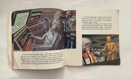STAR WARS Book and Record "Droid World" (1983) No Record - Picture 6 of 7