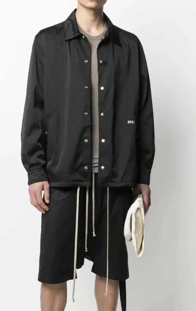 Drkshdw L87801 Rick Owens Mens Black Snap Front Jacket Size Drkshdw L87801 Rick Owens Mens Black Snap Front Jacket Size
