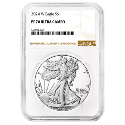 2024-W Proof $1 American Silver Eagle NGC PF70UC Brown Label