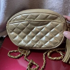 Via Piaggi Crossbody Handbag Women Mini beige Leather Case Purse Shoulder Bag