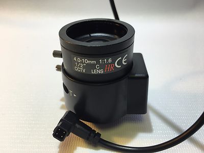 4-10mm C mount ir lens 1/2'' sensor High Quality Mega Pixel Optics DC Iris CCTV