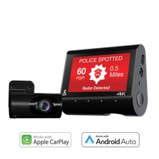 Cobra Smart Dual View Dash Cam SC 250R 4K Parking Live View Mayday 32 GB CarPlay