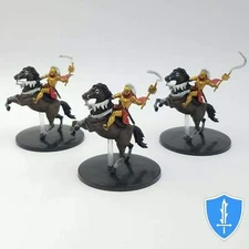 Lastwall General x3 - Ruins of Lastwall 27 Pathfinder Battles D&D Cavalry Mini