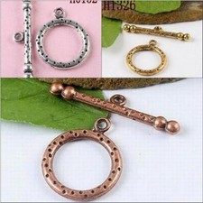 3-colors to Pick round simple style dots toggle clasp connector jewery making