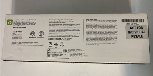 NEW SEALED HP LaserJet 78A Print Cartridge, Black, CE278A, exp. (12/05/19) - Picture 3 of 4