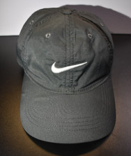 Nike Dri-Fit Hat Cap Strap Back Youth Black Tennis Running Golf Gray Casual