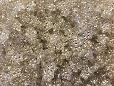 500 pcs Clear Transparent Star Shaped Diamonettes Plastic Craft Jewelry Beads