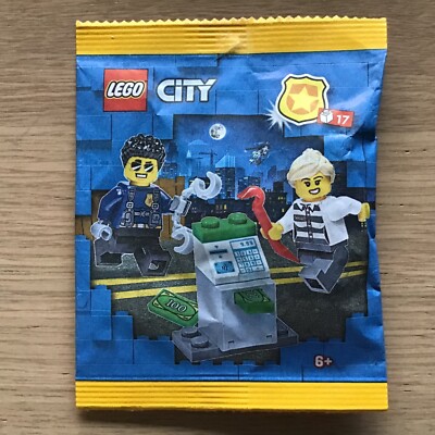 LEGO City Police Officer Crook and ATM Paper Bag Set 952304