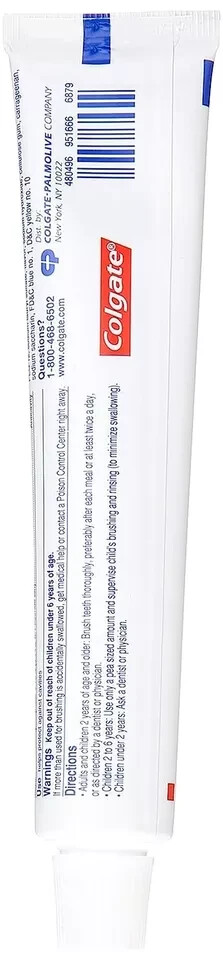 6x Packs Colgate Sparkling White Mint Zing Fluoride Gel Toothpaste | 2.5oz