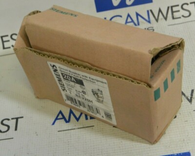 Siemens BE220H 2 Pole 20A 22kA Equipment Ground Fault Protection Circuit Breaker
