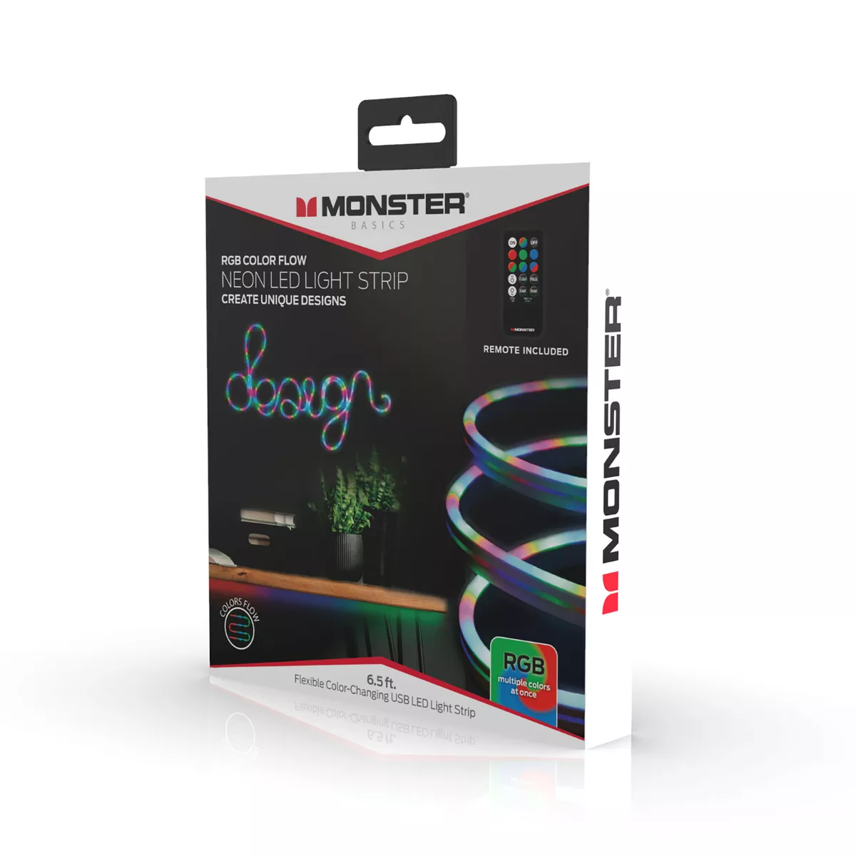 Monster usb led light strip with remote deals