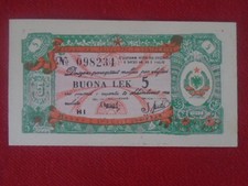 ALBANIA, P FX  5, 5 Buona Lek , 1953 , UNC neuf