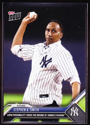 Stephen A. Smith ESPN New York Yankees 1st Pitch 2023 Topps Now #901 SP Base