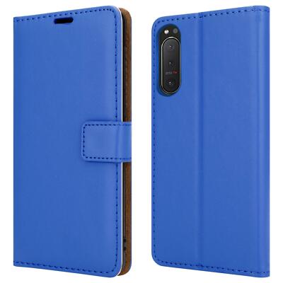 Manna Custodia In Vera Pelle Nappa Per Sony Xperia Z5 – Sottile Con Supporto EasyStand E Slot Per Carte