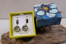 Max & Zoe Dangling Rhinestone  Earrings NOS