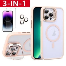 For iPhone Air/17Pro Max/16/15/14 Shockproof Case &Screen Protector & Camera Len