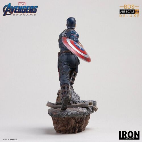 1/10 Iron Studios Avengers: Endgame Captain America Deluxe BDS Art Statue Figure - Picture 7 of 13
