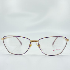 Atrio Eyeglasses Mod. 340-350 Gold Cat Eye Full Rim Frames 57[]15 130 mm