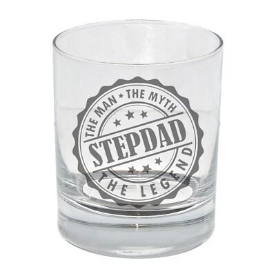 Geschenk für Stiefvater - Der Mann The Myth The Legend lustiges Whiskyglas Stiefvater Geschenke