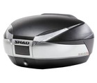 Groß Top Case SHAD 48L Titanium Gepäck Motorrad Koffer für 2 Helme 61x31x46 cm
