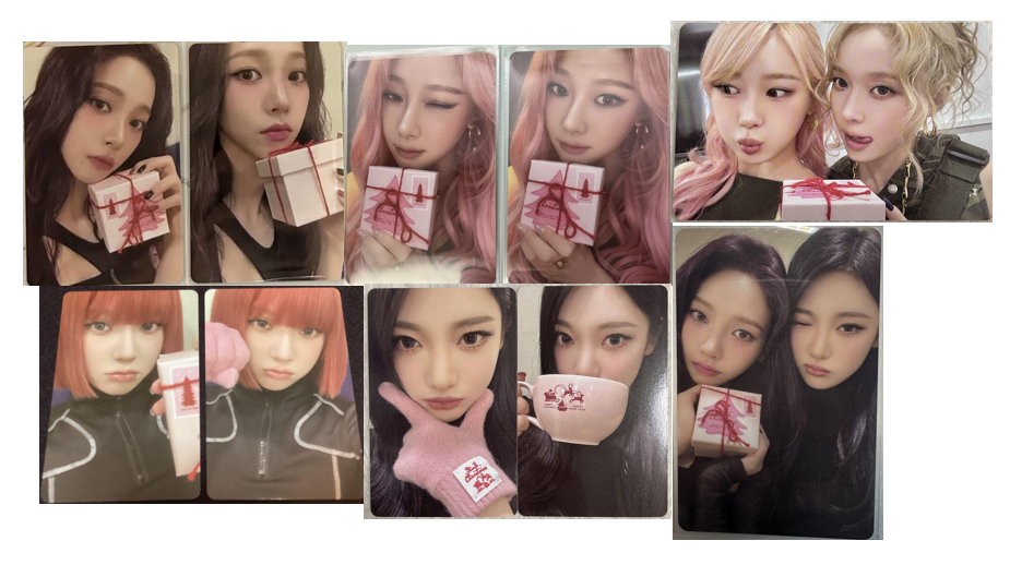 aespa 2024 Pink Christmas SMTOWN Official Random Photocard Photo