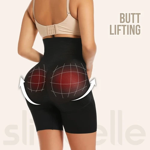 Frauen High-Waist Body Shaper Shorts Bauch Kontrolle Shapewear Unterwäsche - Bild 8 von 13