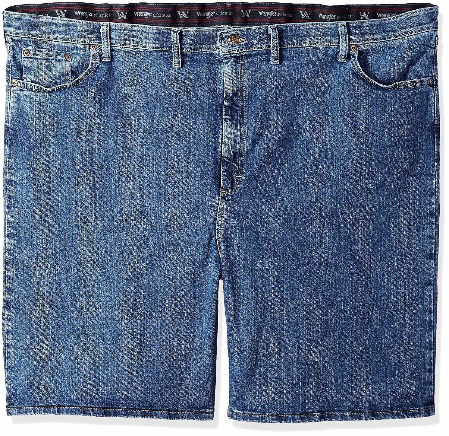 wrangler men's 5 pocket relaxed fit denim shorts