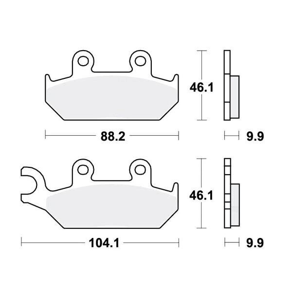 Trw Sv BremsbeläGe Passend Vorn FüR Yamaha Xtz 660 Tenere Bj. 1991-1998-image
