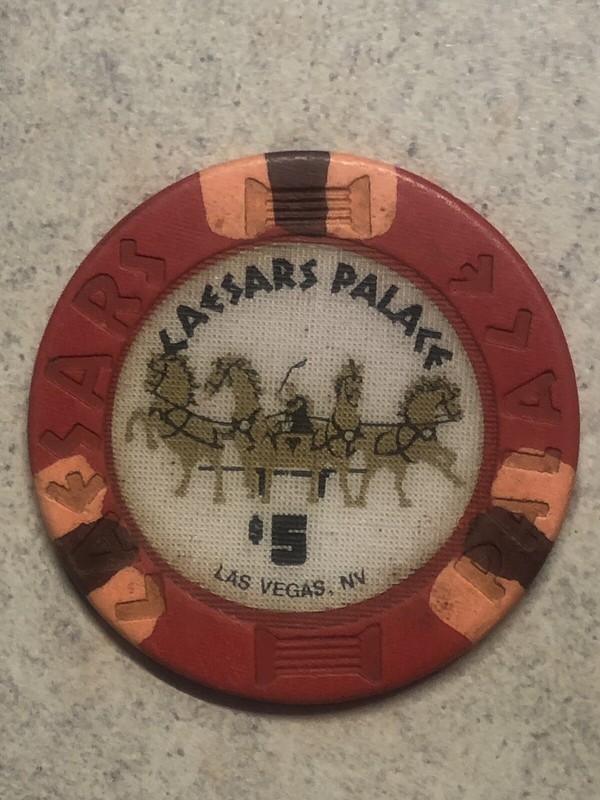 $5 Casino Chip- Caesars Palace - Las Vegas, NV