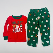 Carters Toddler Boys Size 2T Christmas Holiday Squad 2 Piece Pajama Set 2186