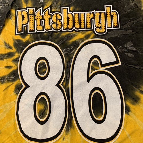 Pittsburgh Steelers 86 Gildan Heavy Cotton Mens XL Tie Dye T Shirt Hines Ward - Picture 2 of 12