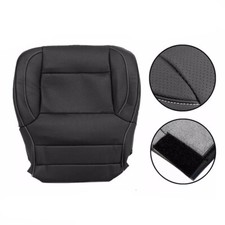 Black Leather Bottom Seat Cover For Chevrolet Silverado 2500hd 3500hd 15-19