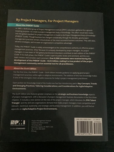 A Guide to the Project Management Body of Knowledge (PMBOK Guide) Sixth Edition - Picture 2 of 5