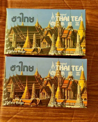 2 PACK THE ORIGINAL THAI TEA  20 TEA BAGS