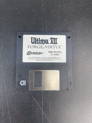 Ultima VII Forge of Virtue High Density 1.44M Disc UNTESTED READ DESCRIPTION