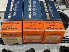 (3) NOS 5881 6L6WGB & 6L6GB Tubes TV7 Tested All "D" Getters Bottom Side & Upper